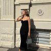 Knit Twisted Tube Midi Dress