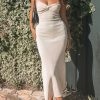 Knit Twisted Tube Midi Dress