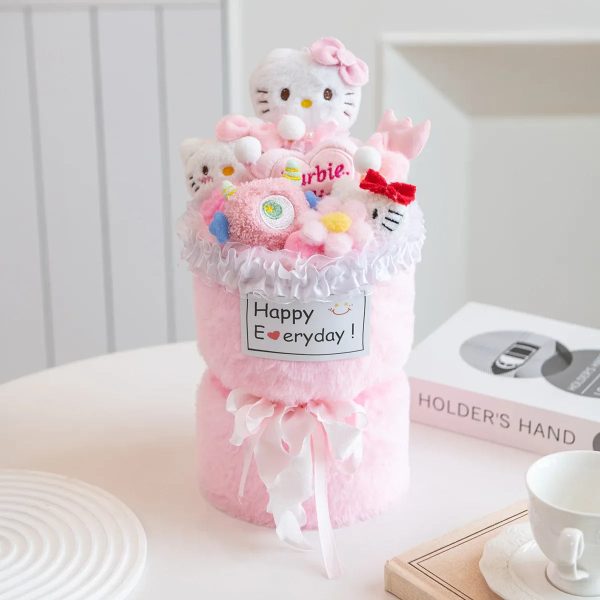 Kuromi Plush Flower Bouquet Kawaii Stuffed Doll