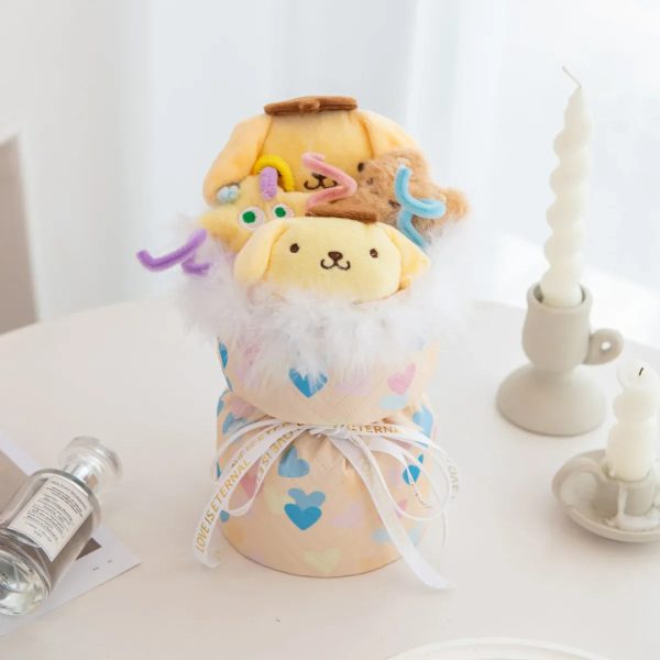 Kuromi Plush Flower Bouquet Kawaii Stuffed Doll