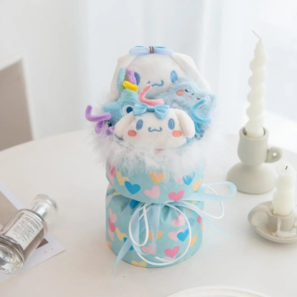 Kuromi Plush Flower Bouquet Kawaii Stuffed Doll