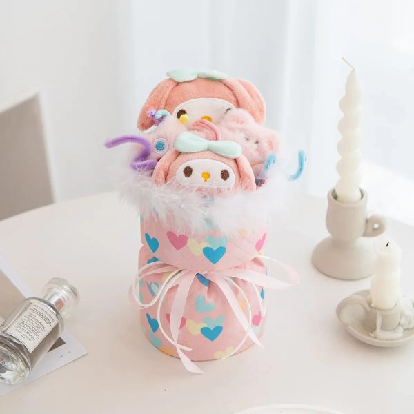 Kuromi Plush Flower Bouquet Kawaii Stuffed Doll