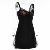 Lace Cupped Satin Mini Dress Lace Cupped Satin Mini Dress