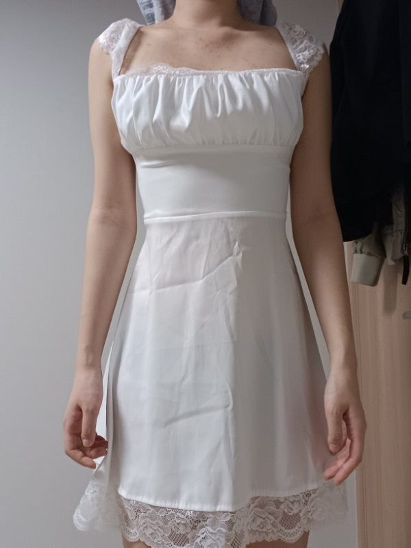 Lace Strap Sleeveless Loose Mini Dresses Lace Strap Sleeveless Loose Mini Dresses