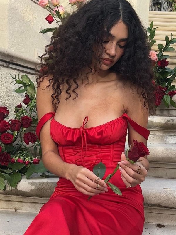 Lace Up Corset Sleeveless Midi Dresses Lace Up Corset Sleeveless Midi Dresses