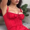 Lace Up Corset Sleeveless Midi Dresses Lace Up Corset Sleeveless Midi Dresses
