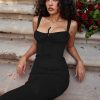 Lace Up Corset Sleeveless Midi Dresses Lace Up Corset Sleeveless Midi Dresses
