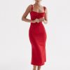 Lace Up Corset Sleeveless Midi Dresses Lace Up Corset Sleeveless Midi Dresses