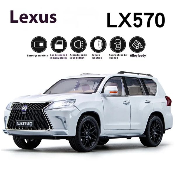Large 1:18 Lexus LX570 Off-road SUV Metal Alloy Diecast Car Large 1:18 Lexus LX570 Off-road SUV Metal Alloy Diecast Car