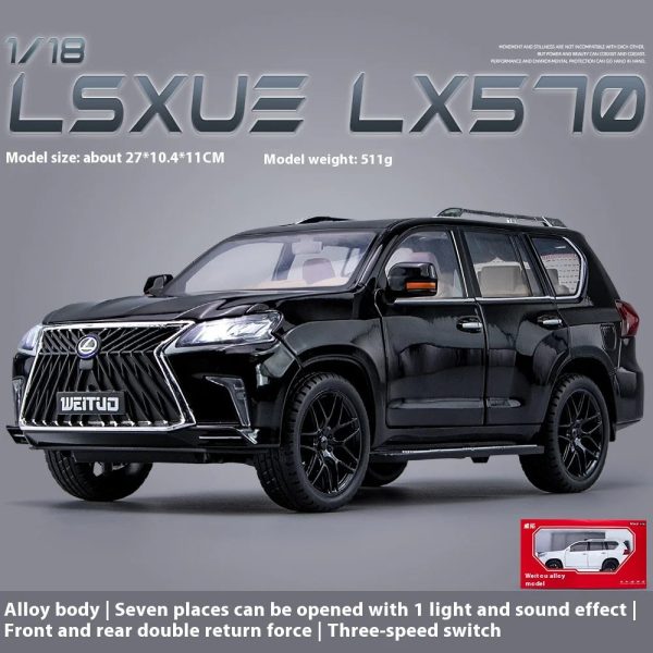 Large 1:18 Lexus LX570 Off-road SUV Metal Alloy Diecast Car Large 1:18 Lexus LX570 Off-road SUV Metal Alloy Diecast Car