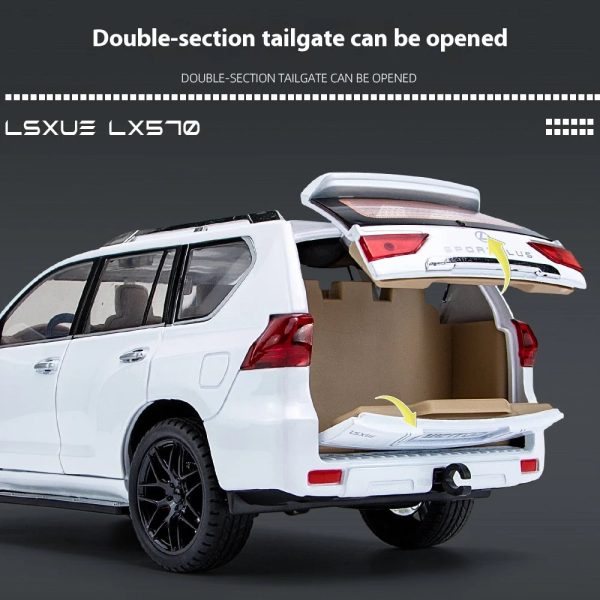 Large 1:18 Lexus LX570 Off-road SUV Metal Alloy Diecast Car Large 1:18 Lexus LX570 Off-road SUV Metal Alloy Diecast Car