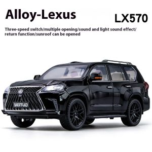 Large 1:18 Lexus LX570 Off-road SUV Metal Alloy Diecast Car