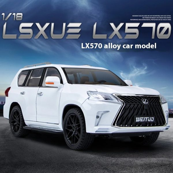 Large 1:18 Lexus LX570 Off-road SUV Metal Alloy Diecast Car Large 1:18 Lexus LX570 Off-road SUV Metal Alloy Diecast Car
