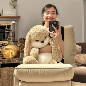 Large Angry Rabbit Plush Toy Soft Cute Stuffed Animal