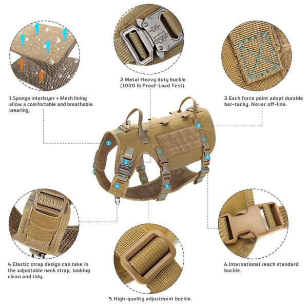 Large Dogs Training Harnesses With Pouches Large Dogs Training Harnesses With Pouches