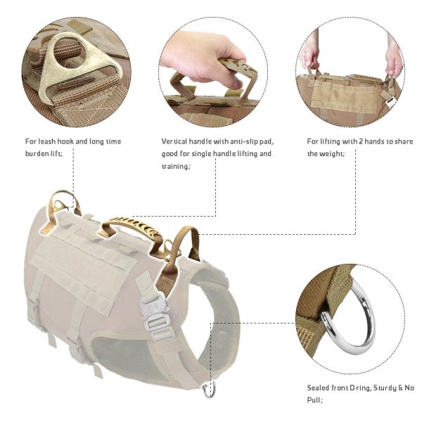 Large Dogs Training Harnesses With Pouches Large Dogs Training Harnesses With Pouches