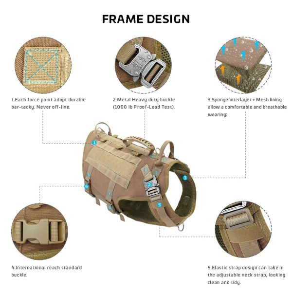 Large Dogs Training Harnesses With Pouches Large Dogs Training Harnesses With Pouches