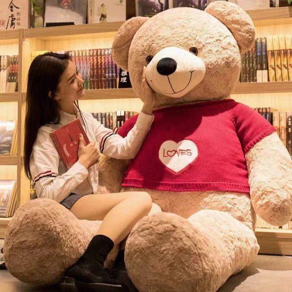 Large Kawaii Teddy Bear Plush Pillow 60cm