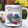 Lavender Antisocial Book Club Personalized Mug, Custom Gift with Name For Book Lovers Lavender Antisocial Book Club Personalized Mug, Custom Gift with Name For Book Lovers