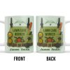 Lawn Care Worker Mug With Lawn Mower, Tools, and Sunglasses - Personalized Custom Coffee Mug - FAM324_MG Lawn Care Worker Mug With Lawn Mower, Tools, and Sunglasses - Personalized Custom Coffee Mug - FAM324_MG