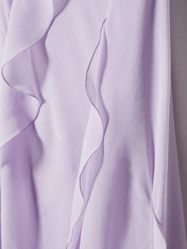 Layered Ruffle Side Slit Backless Maxi Dress Layered Ruffle Side Slit Backless Maxi Dress