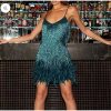 Layered Sequin Fringe Mini Dress Layered Sequin Fringe Mini Dress