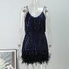 Layered Sequin Fringe Mini Dress Layered Sequin Fringe Mini Dress
