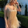 Layered Sequin Fringe Mini Dress Layered Sequin Fringe Mini Dress