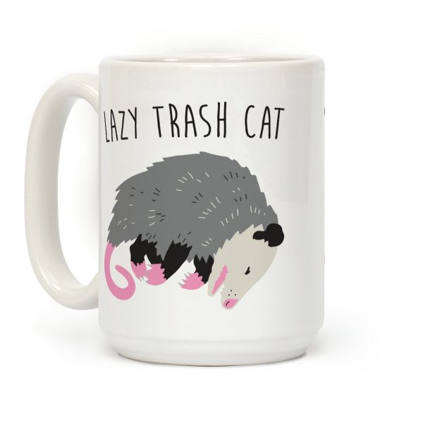 Lazy Trash Cat Coffee Mug Lazy Trash Cat Coffee Mug