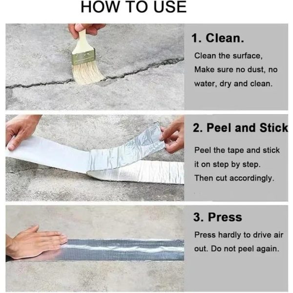 Leakage Repair Tape - Waterproof, Uv Resistant, And Super Strong Leakage Repair Tape - Waterproof, Uv Resistant, And Super Strong