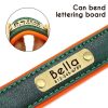 Leather ID Dog Collar Leather ID Dog Collar