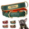 Leather ID Dog Collar Leather ID Dog Collar