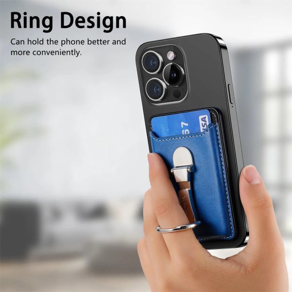 Leather Magsafe Phone Wallet Holder