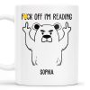 Leave Me Alone I'm Reading Angry Bear Design - Personalized Custom Coffee Mug - COL086_MG Leave Me Alone I'm Reading Angry Bear Design - Personalized Custom Coffee Mug - COL086_MG