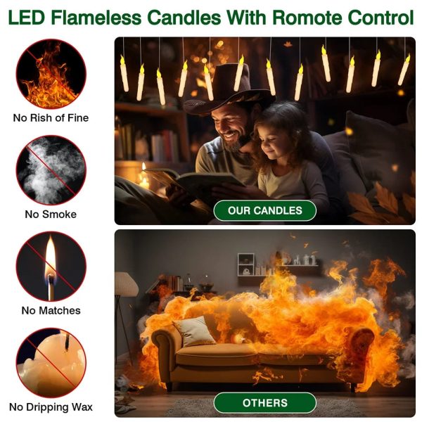 Led Candles With Magic Wand Led Candles With Magic Wand