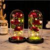 LED Galaxy Rose Night Light Artificial Flower Decor LED Galaxy Rose Night Light Artificial Flower Decor