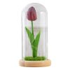 Led Glass Rose Tulip Ornament