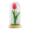 Led Glass Rose Tulip Ornament