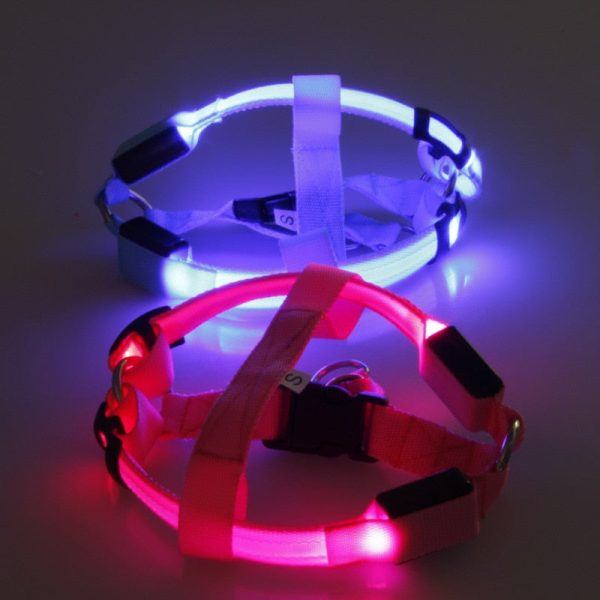 Led Glowing Dog Harness Led Glowing Dog Harness
