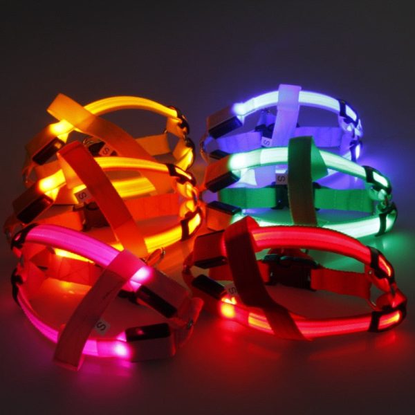 Led Glowing Dog Harness Led Glowing Dog Harness