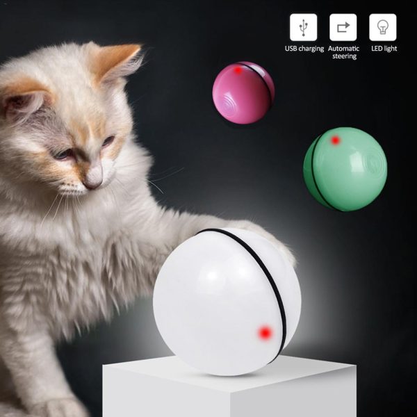 LED Laser Rolling Ball Interactive Electronic Cat Toy LED Laser Rolling Ball Interactive Electronic Cat Toy