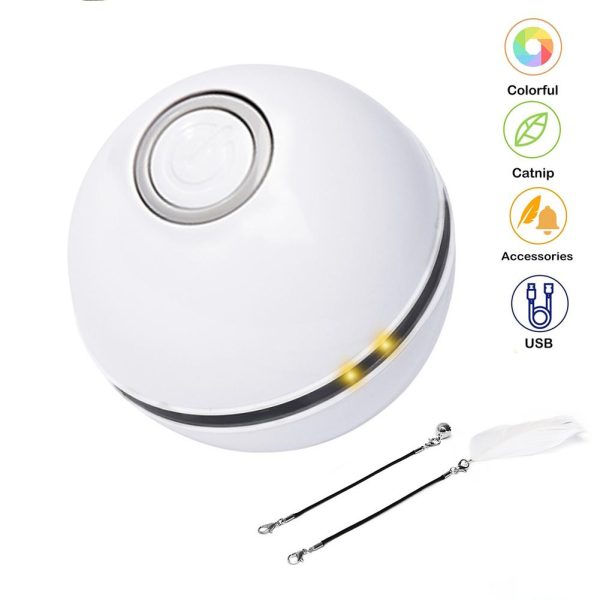 LED Laser Rolling Ball Interactive Electronic Cat Toy LED Laser Rolling Ball Interactive Electronic Cat Toy