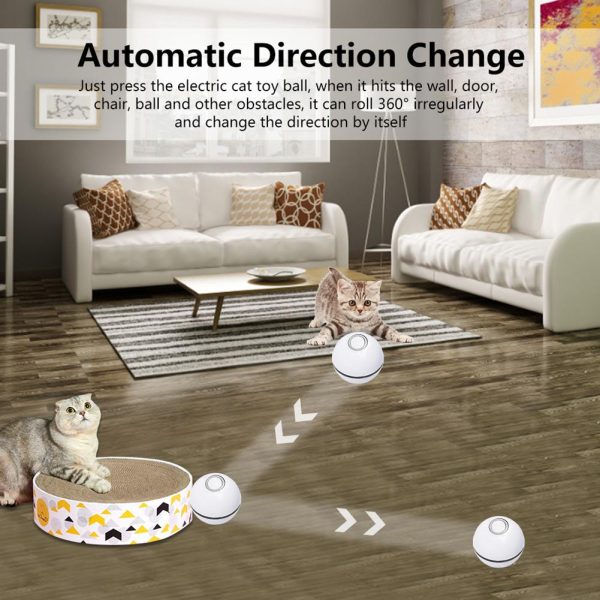 LED Laser Rolling Ball Interactive Electronic Cat Toy LED Laser Rolling Ball Interactive Electronic Cat Toy