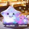 LED Light Star Plush Toy Soft Stuffed Star Pillow for Kids