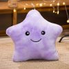 LED Light Star Plush Toy Soft Stuffed Star Pillow for Kids