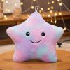 LED Light Star Plush Toy Soft Stuffed Star Pillow for Kids