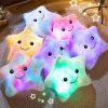LED Light Star Plush Toy Soft Stuffed Star Pillow for Kids