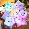 LED Star Plush Toy Soft Stuffed Star Pillow for Kids and Home Decor