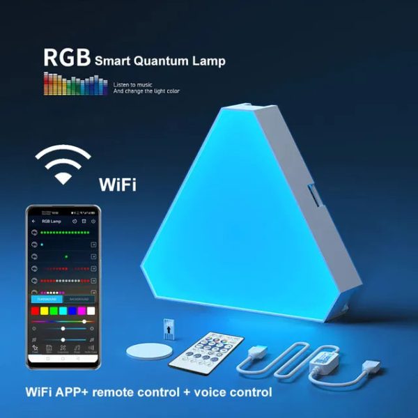 Led Triangular Quantum Lamp RGB Wall Lamp Led Triangular Quantum Lamp RGB Wall Lamp