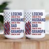 Legend, Husband, Dad And Grandpa - Personalized Mug Legend, Husband, Dad And Grandpa - Personalized Mug